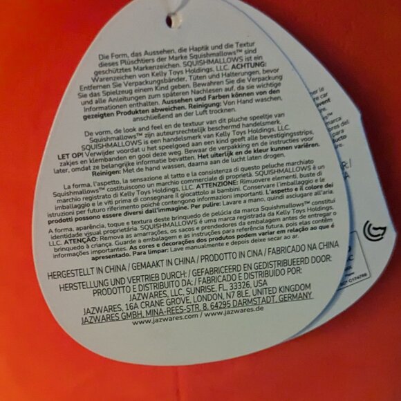 NWT 12" Christo Evil Red Hot Chili Pepper Squishmallows Halloween Plush Goth NEW - Picture 9 of 10